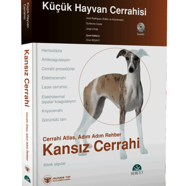 Küçük Hayvan Cerrahisi - Kansız Cerrahi (Cerrahi Atlas, Adım Adım Rehber) Kitap + DVD