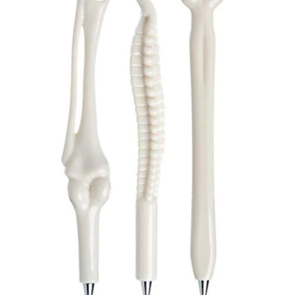 3 Adet 0.7mm Anatomik Görselli Kemik Tükenmez Kalem