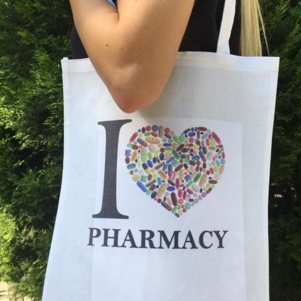 Beyaz - Eczacılık Bez Çanta