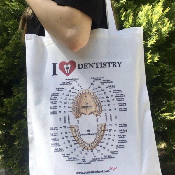 Beyaz - Love Dentistry Bez Çanta