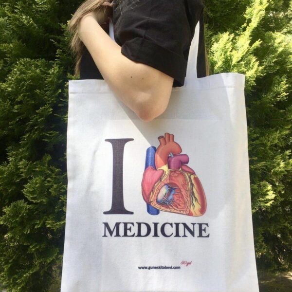 Beyaz - Love Medicine Bez Çanta