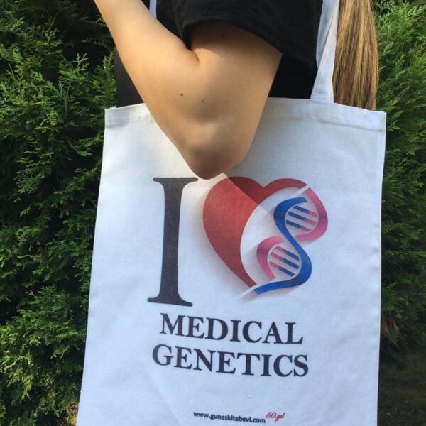 Beyaz-Tıbbi Genetik Bez Çanta