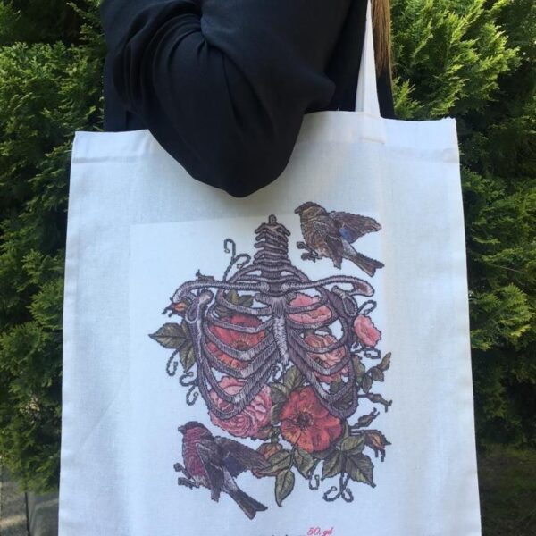 Beyaz - Toraks Bez Çanta