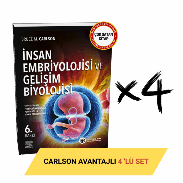 Carlson: İnsan Embriyolojisi ve Gelişim Biyolojisi Avantajlı 4'lüSET